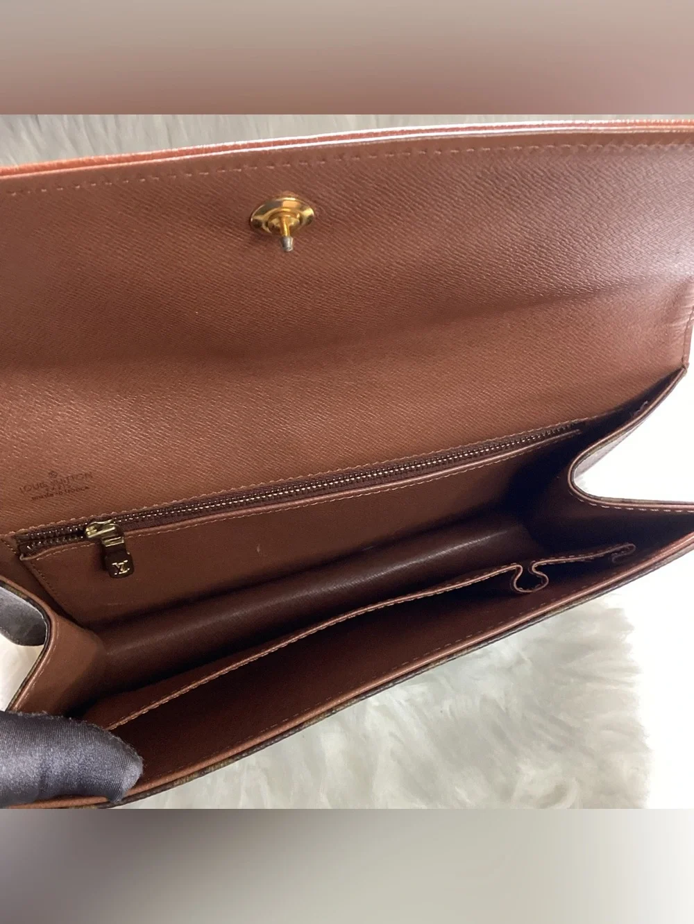 LOUIS VUITTON Vintage Monogram Canvas Pochette Dame 26 Clutch Bag